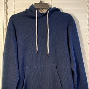 John Elliott Navy Blue Textured Fabric